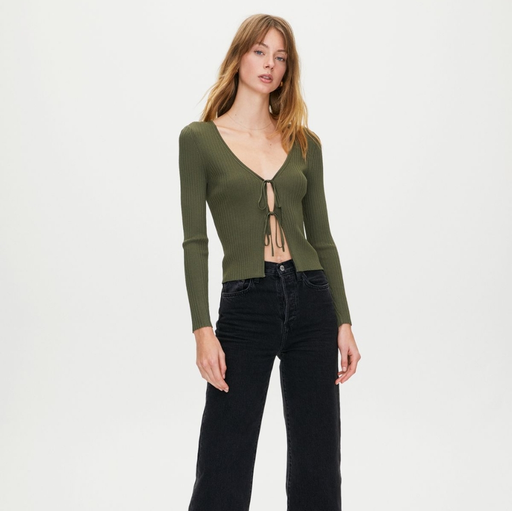 Wilfred Aritzia Alchemy Sweater Cardigan witv Rue Closures
